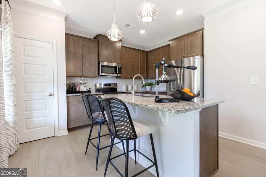 Furnished interior view inside a new home in Bryson Farms, Byron (Image 10).