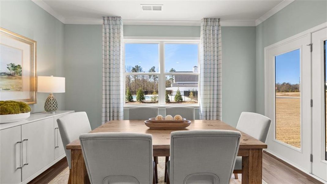 Furnished interior view inside a new home in Kingston Ranch at Lake Oconee, Buckhead (Image 15).