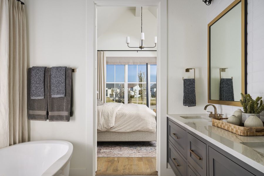 Furnished interior view inside a new home in Fields - 40' Lots, Frisco (Image 23).