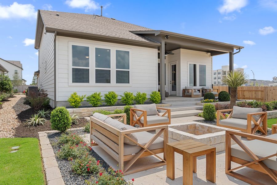 Representative exterior details of a home built from the McKinney by Tri Pointe Homes in Heritage, Dripping Springs (Image 4).