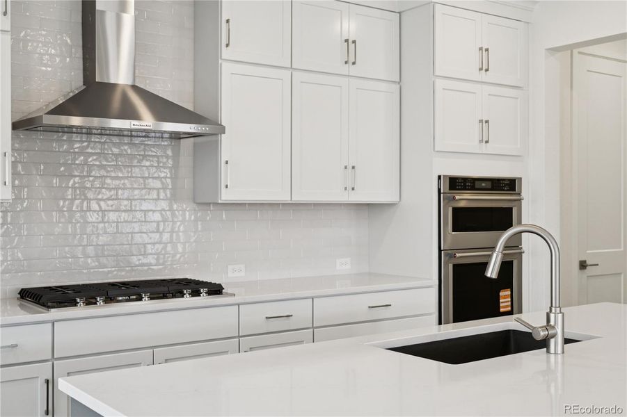 Furnished interior view inside a new home in Storytellers at Lyric, Lone Tree (Image 9).