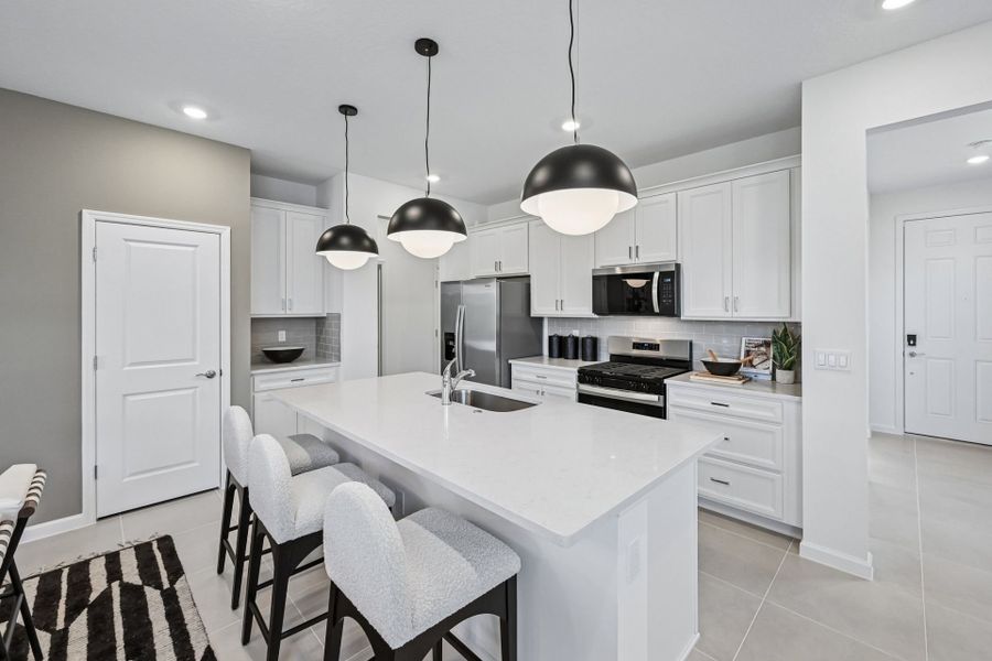 Furnished interior view inside a new home in Harbor Isle, Vero Beach (Image 12).