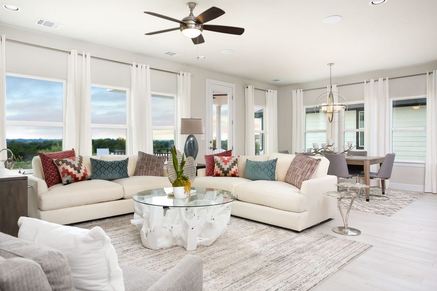 Representative furnished interior of a home built from the Legacy Hills 2460 by Brohn Homes in Legacy Hills, Castroville (Image 7). Representative furnished interior of a home built from the Legacy Hills 2460 by Brohn Homes in Legacy Hills, Castroville (Image 7).