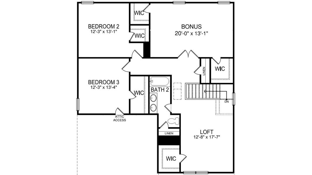 2D floor plan layout of this home in Valleywood Farms, Waynesville, NC (Image 3).