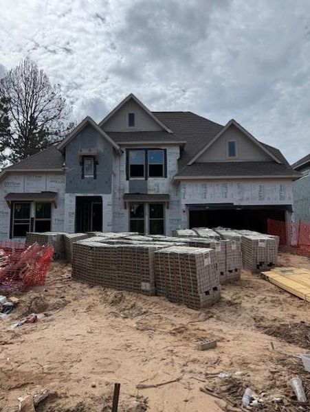 Front exterior of a new home in Colton, Montgomery, TX, highlighting curb appeal (Image 2). Front exterior of a new home in Colton, Montgomery, TX, highlighting curb appeal (Image 2).