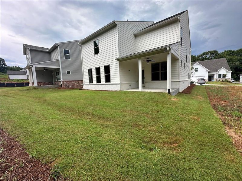 Exterior details and patio area of a home in , Buford (Image 3).