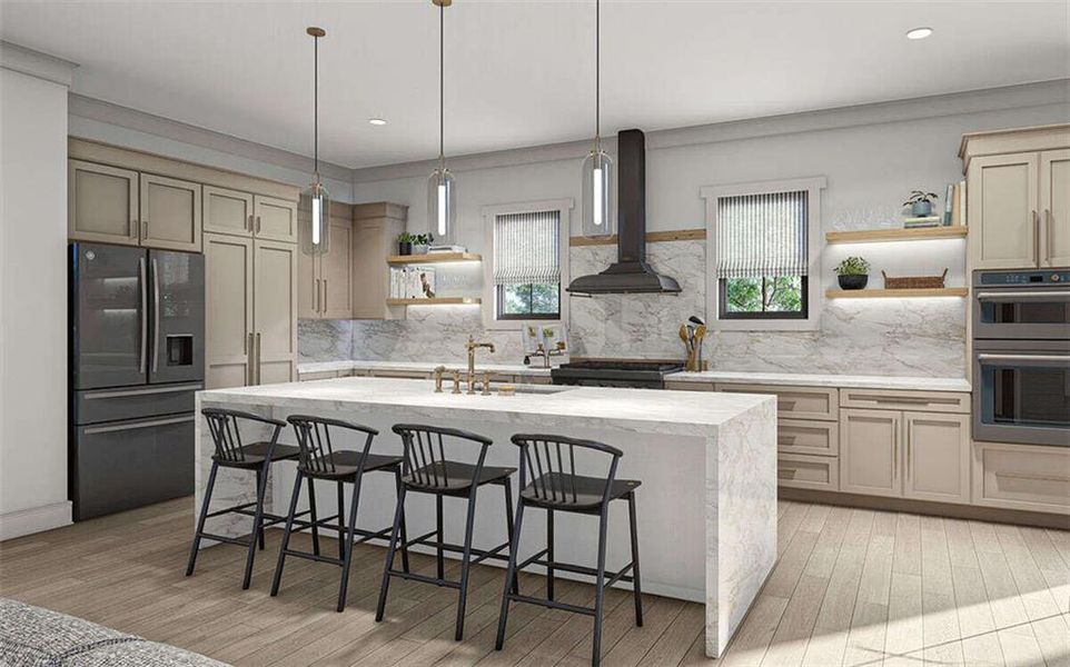 Furnished interior view inside a new home in , Marietta (Image 10).