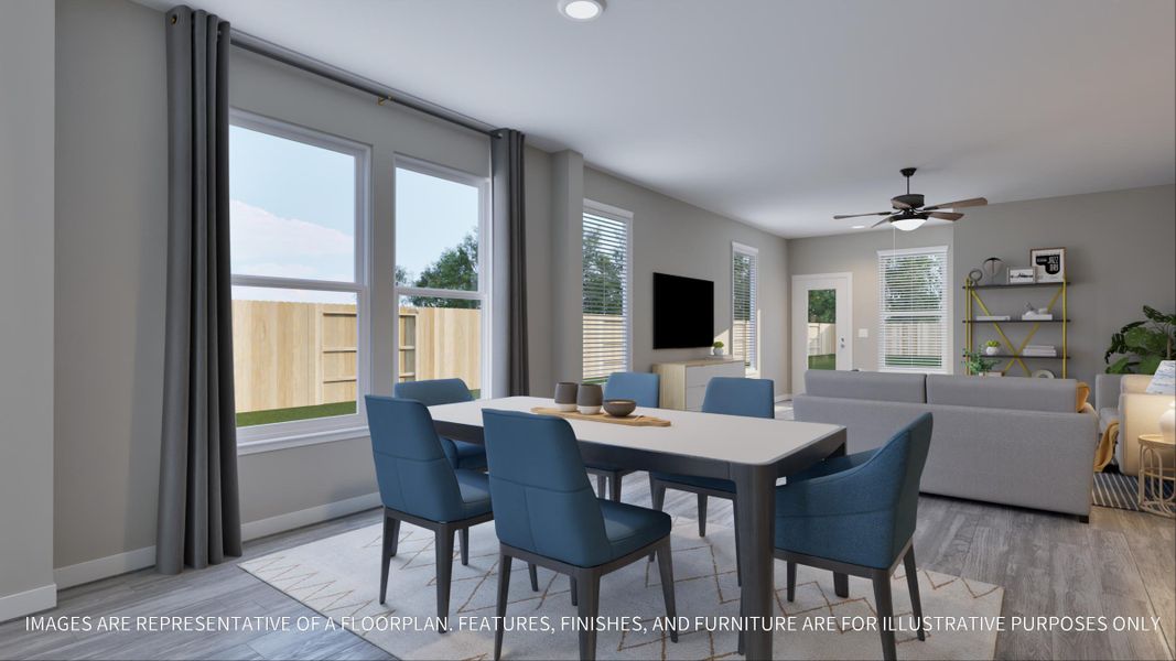 Furnished interior view inside a new home in Emberly  45', Beasley (Image 24).