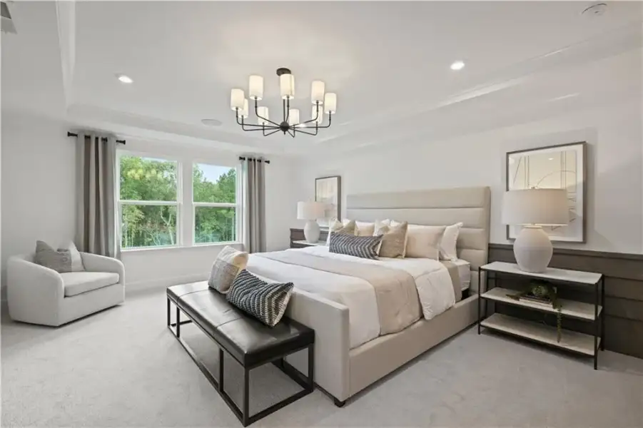 Furnished interior view inside a new home in Briar Creek, Atlanta (Image 17).