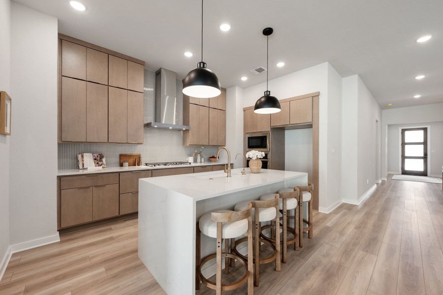 Furnished interior view inside a new home in Lariat, Liberty Hill (Image 18).