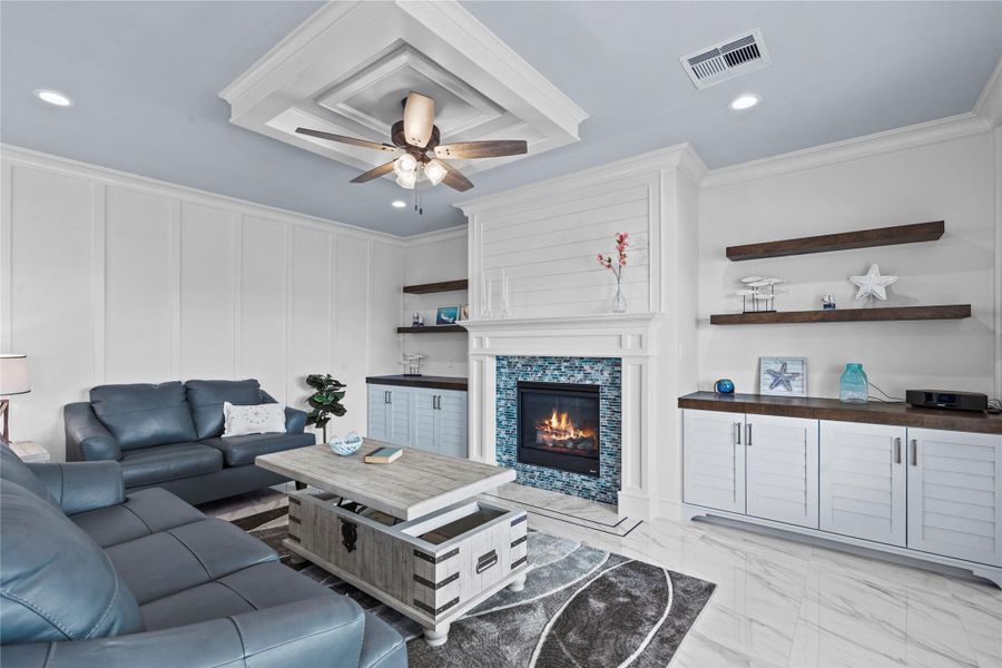 Furnished interior view inside a new home in , Bayou Vista (Image 5).