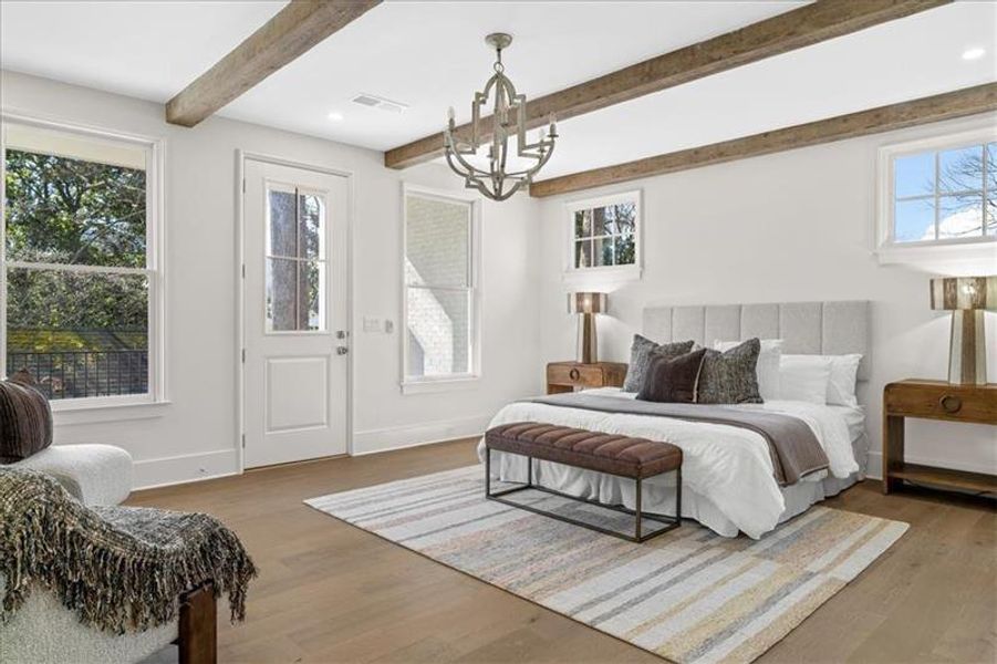 Furnished interior view inside a new home in , Atlanta (Image 31).