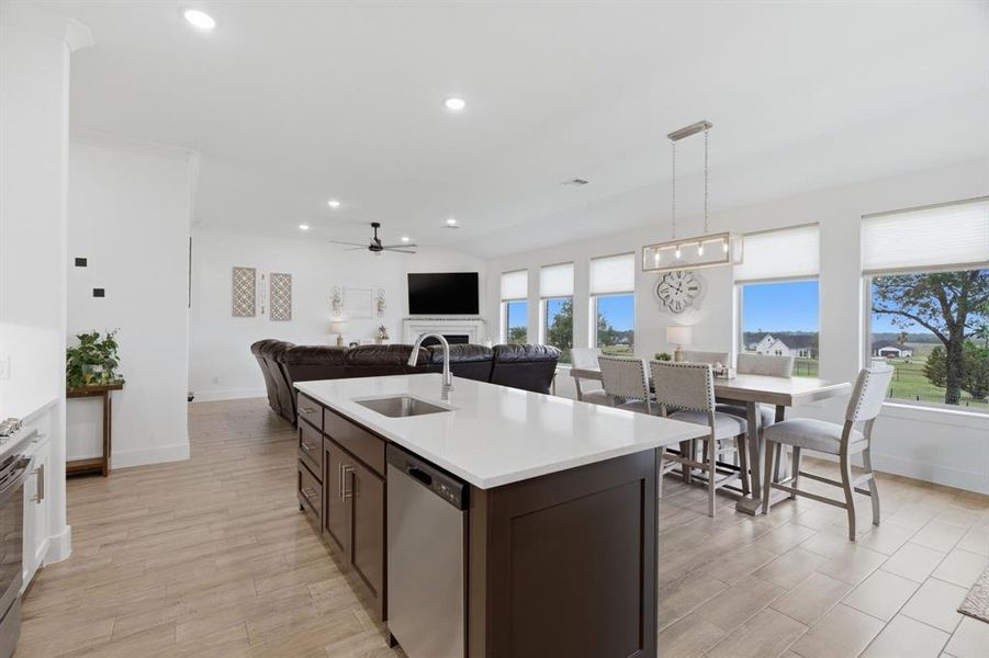 Furnished interior view inside a new home in Gatlin Ranch, Springtown (Image 17).