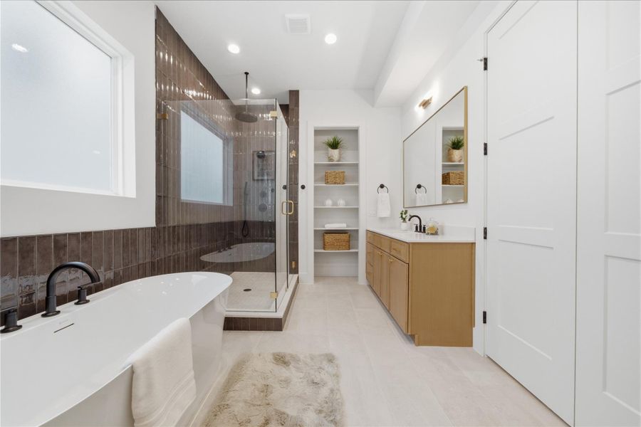 Furnished interior view inside a new home in , Houston (Image 29).