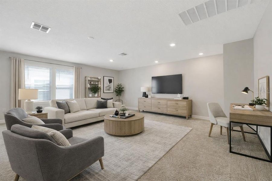 Furnished interior view inside a new home in Willow Ridge, Montverde (Image 40).