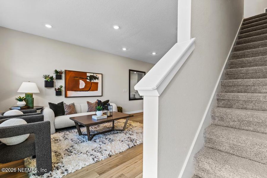 Furnished interior view inside a new home in , Jacksonville (Image 13). Furnished interior view inside a new home in , Jacksonville (Image 13).