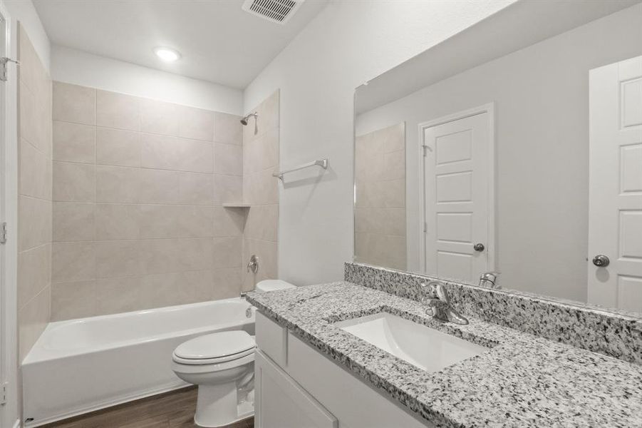 Furnished interior view inside a new home in Retreat at Fossil Creek, Fort Worth (Image 10).