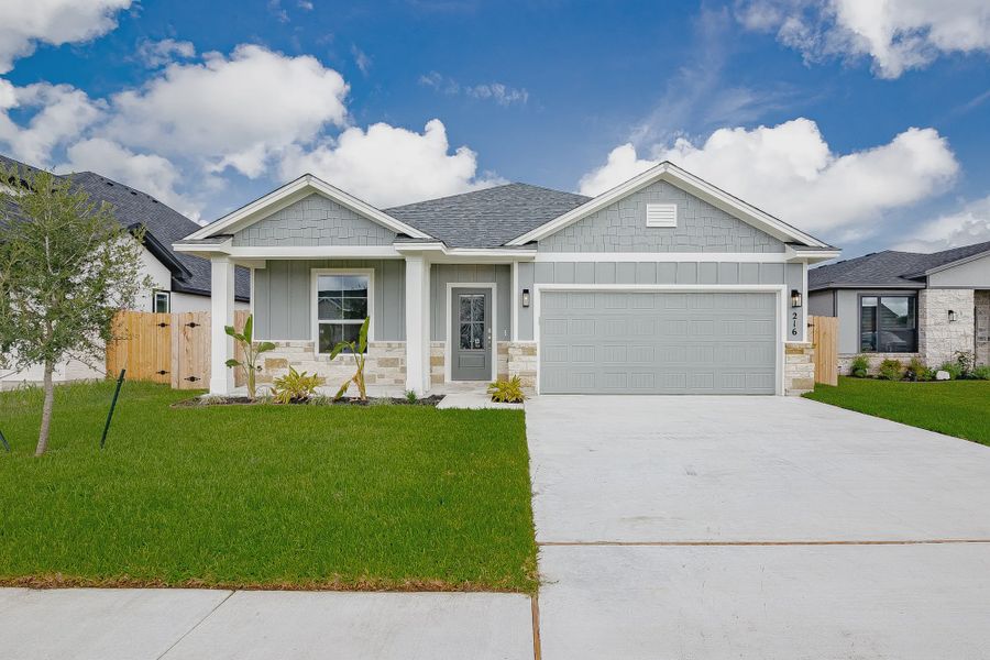 Representative exterior photo of a completed home built from the Tyler II by Steve Klein Custom Builder in TerraVista, Victoria, TX (Image 15).