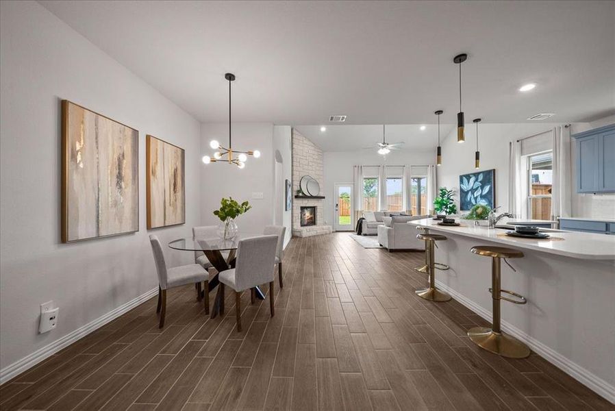 Furnished interior view inside a new home in , Little Elm (Image 11).