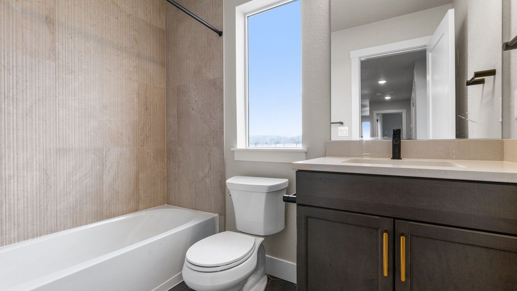 Furnished interior view inside a new home in Dillon Pointe - Skyview, Broomfield (Image 18).