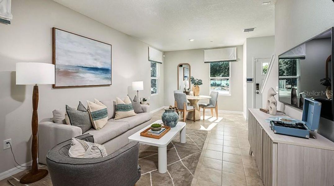 Furnished interior view inside a new home in Westview Community Group Page, Kissimmee (Image 4).