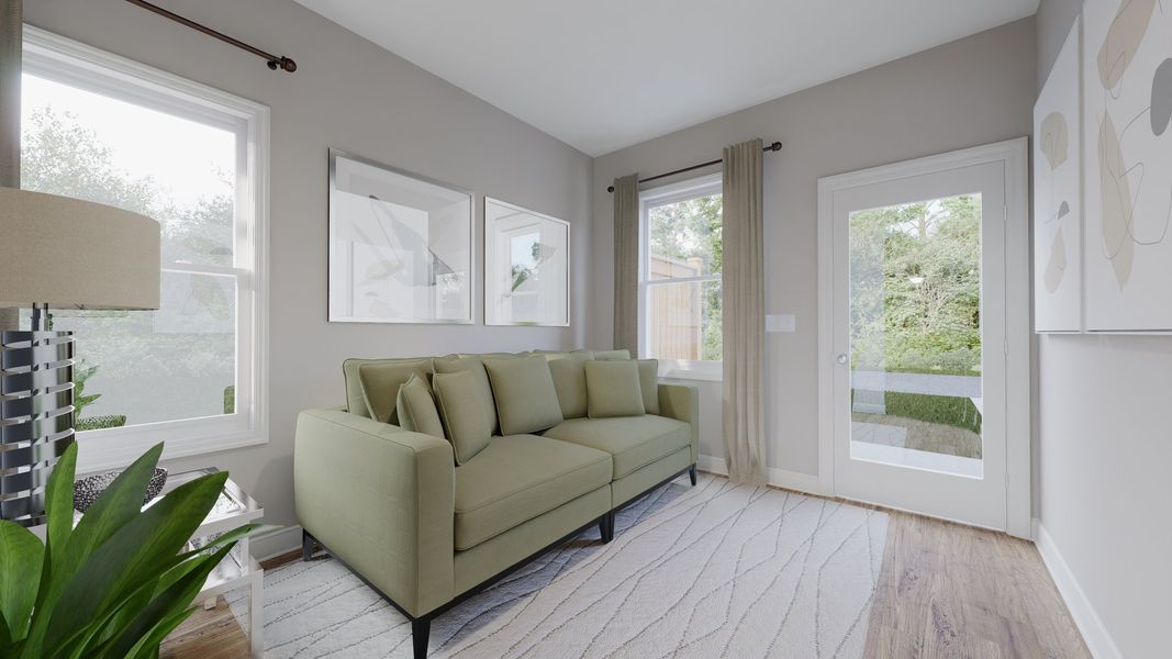 Representative furnished interior of a home built from the Grayson by Parkside Builders in Anderson Park, Hendersonville (Image 10).