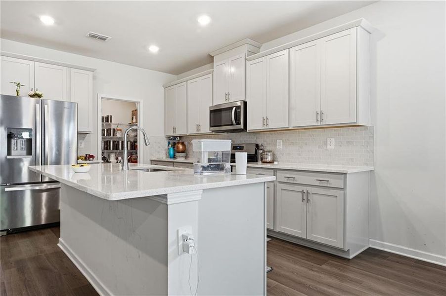 Furnished interior view inside a new home in Vistas at Towne Mill, Canton (Image 20).