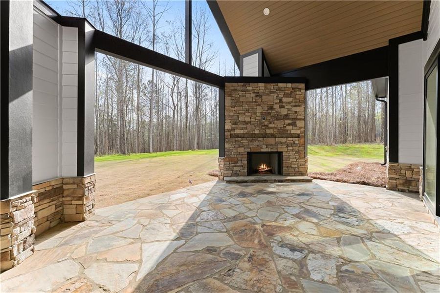 Exterior details and patio area of a home in , Ball Ground (Image 4).