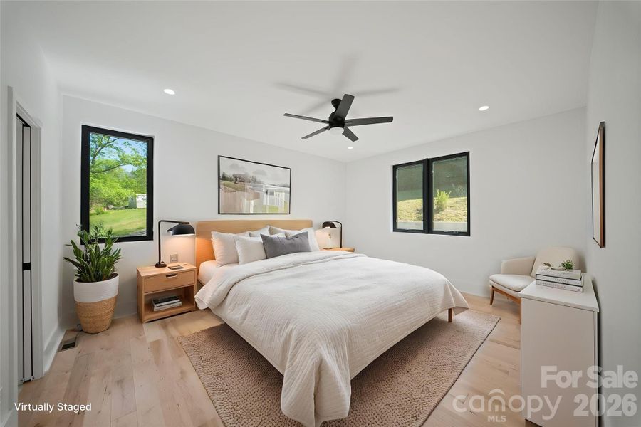Primary Bedroom (virtually staged)
