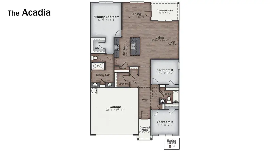 2D floor plan layout of this home in Rolling Hills, Bolivia, NC (Image 4).