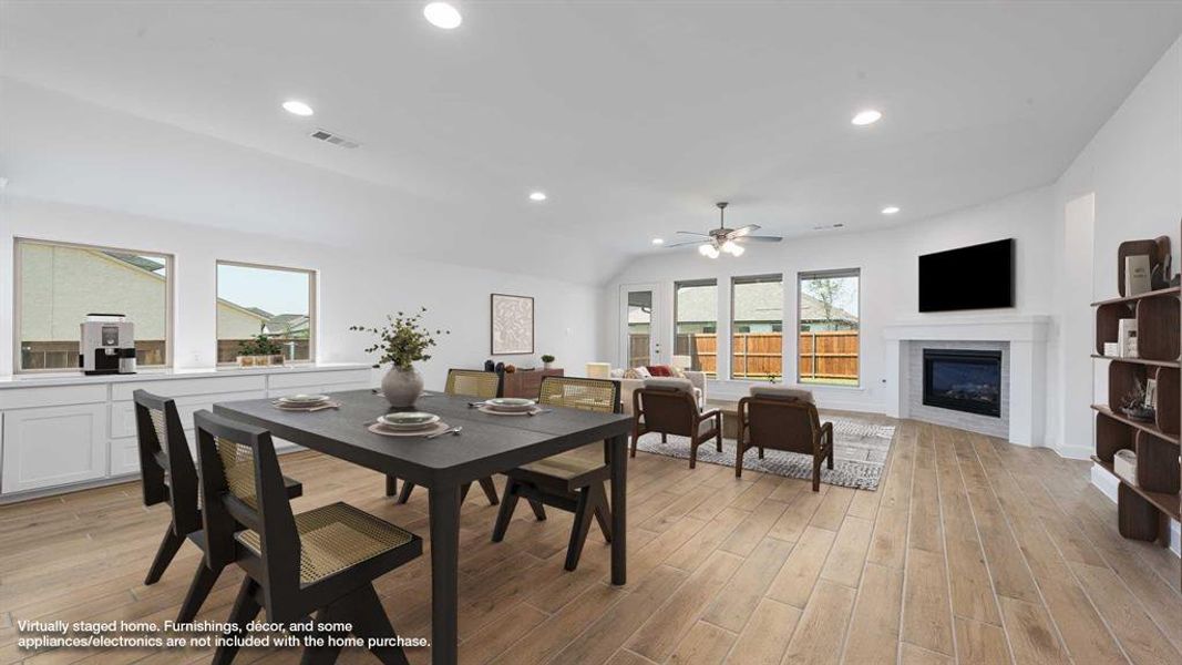 Furnished interior view inside a new home in North Sky 55', Celina (Image 16).