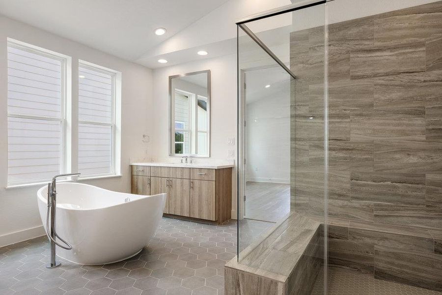 Furnished interior view inside a new home in Agave, Austin (Image 17).