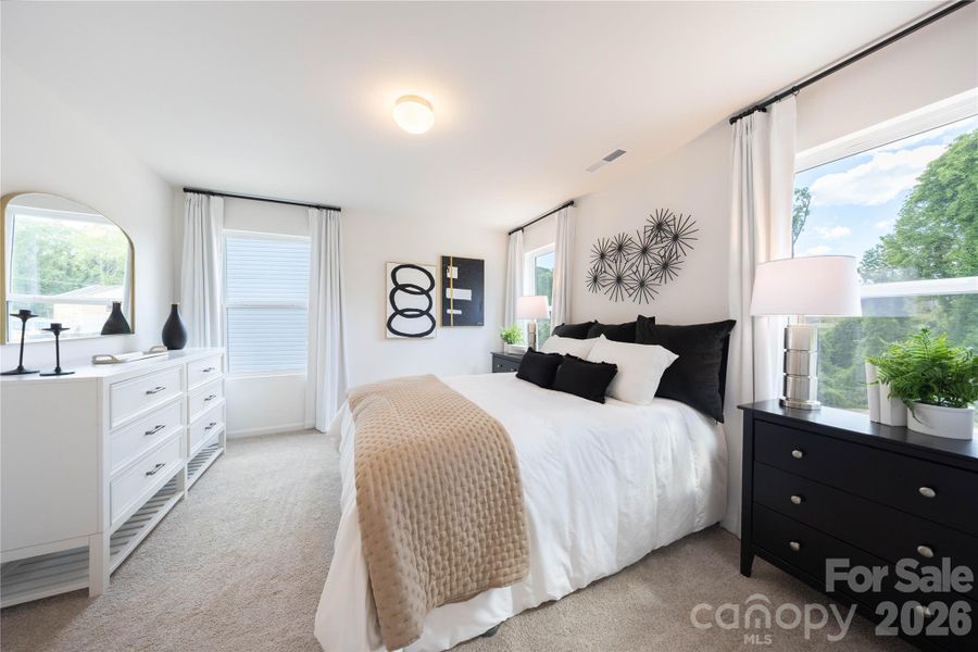 Furnished interior view inside a new home in Dukes Ridge, Charlotte (Image 11).
