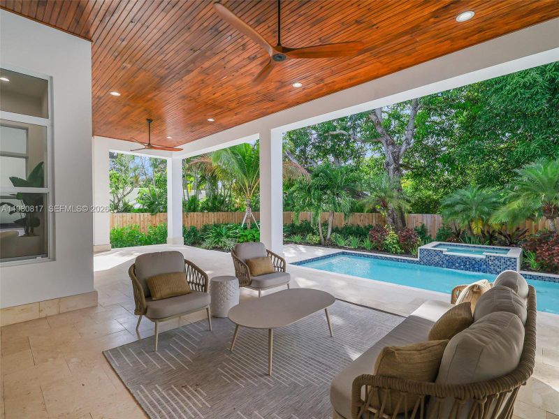 Exterior details and patio area of a home in , Biscayne Park (Image 32).
