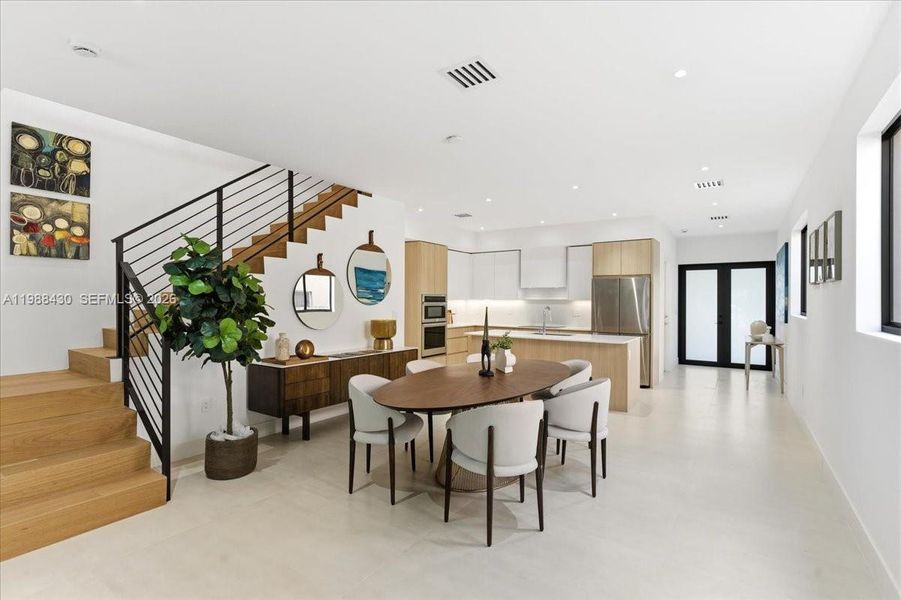 Furnished interior view inside a new home in , Miami (Image 11). Furnished interior view inside a new home in , Miami (Image 11).