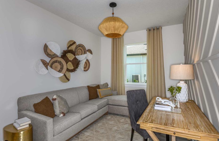 Furnished interior view inside a new home in Longmeadow at North River Ranch, Parrish (Image 12). Furnished interior view inside a new home in Longmeadow at North River Ranch, Parrish (Image 12).