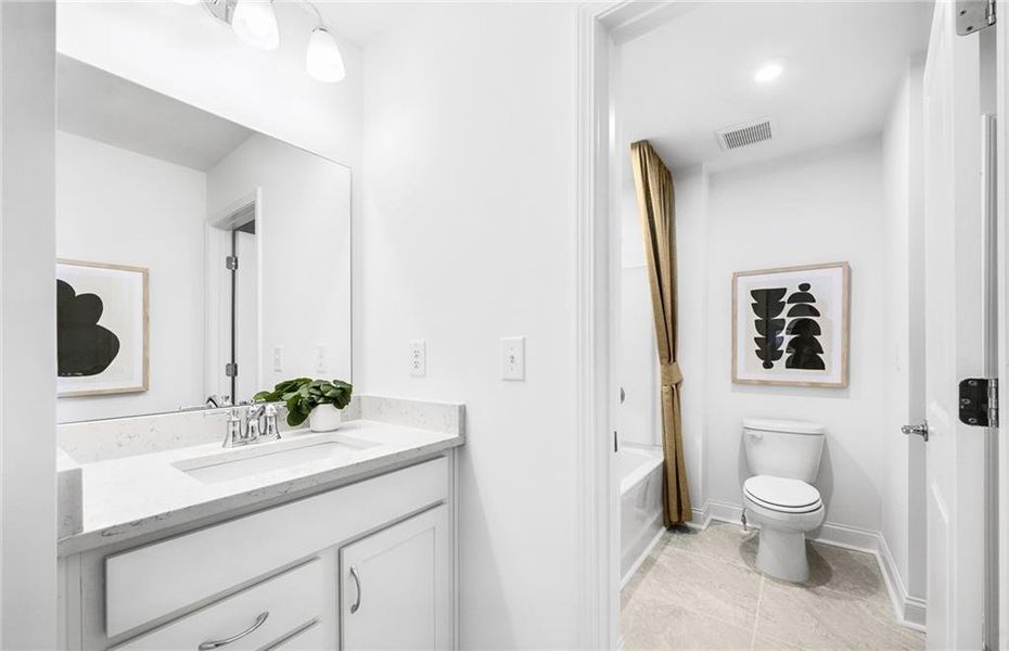 Furnished interior view inside a new home in Haverhill Estates, Dacula (Image 10).