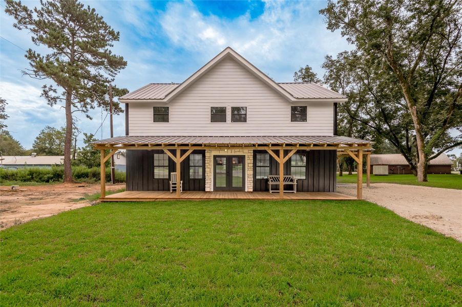 Front exterior of a new home in , Douglass, TX, highlighting curb appeal (Image 23). Front exterior of a new home in , Douglass, TX, highlighting curb appeal (Image 23).