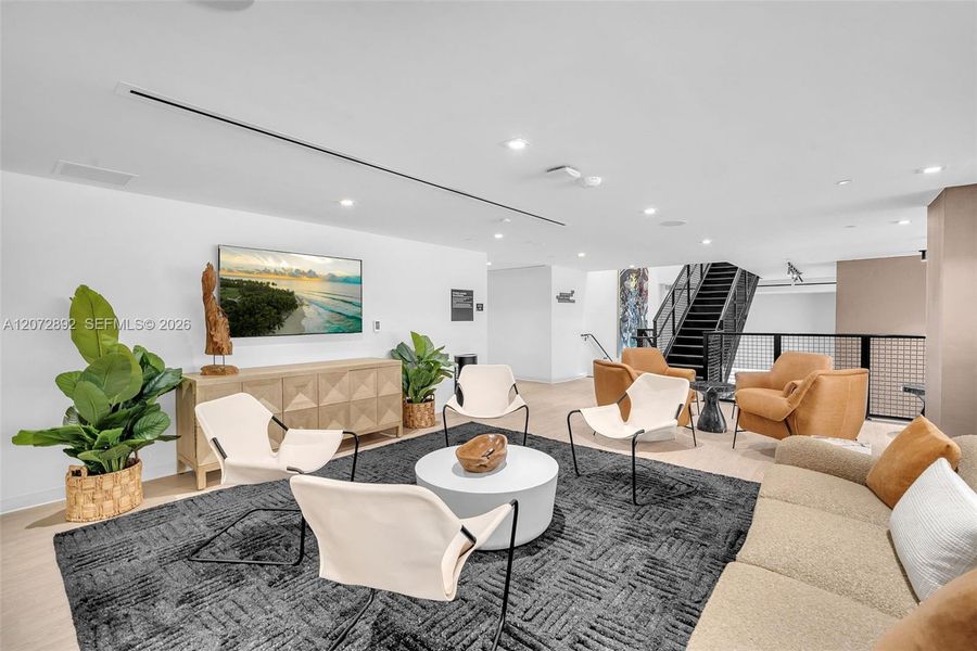 Furnished interior view inside a new home in , Miami (Image 14).