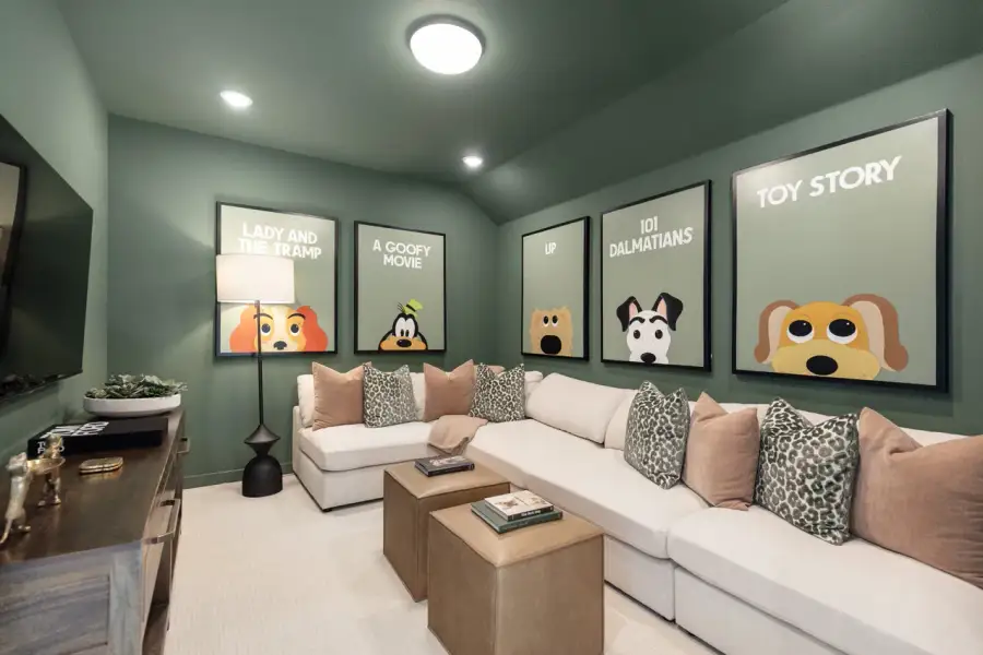 Representative Entertainment Room - some options shown