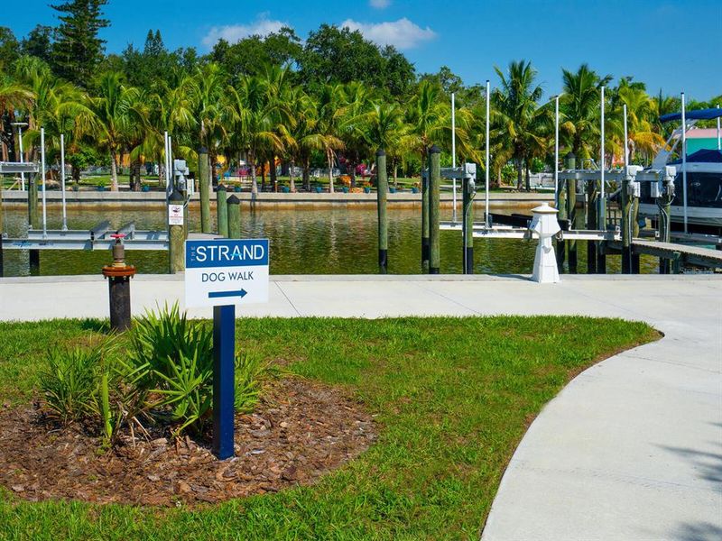 Take a leisurely stroll with your dog to The Stran;s dog park