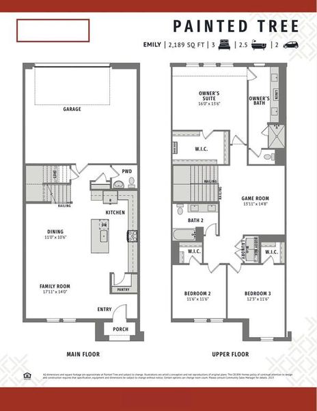 With wonderful entertaining space both upstairs and down, our new Emily floor plan offers everything you have been searching for!