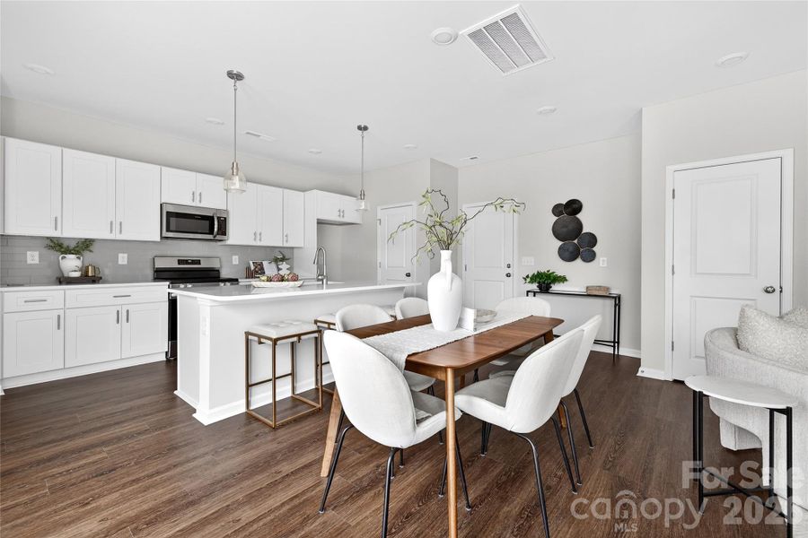 Furnished interior view inside a new home in , Charlotte (Image 3). Furnished interior view inside a new home in , Charlotte (Image 3).