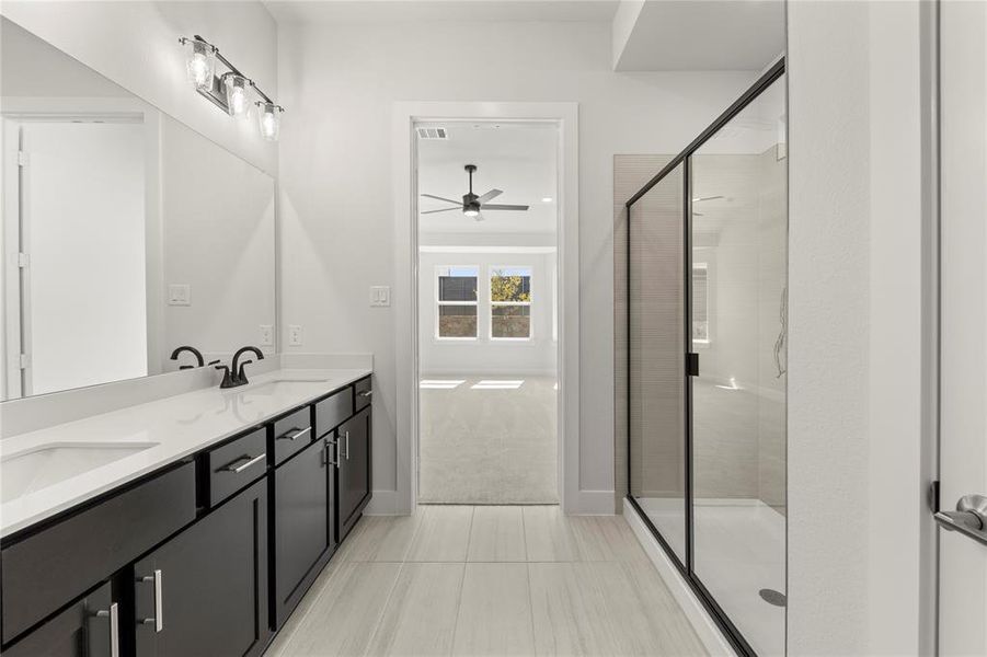 Furnished interior view inside a new home in Discovery Collection at Union Park, Little Elm (Image 5).