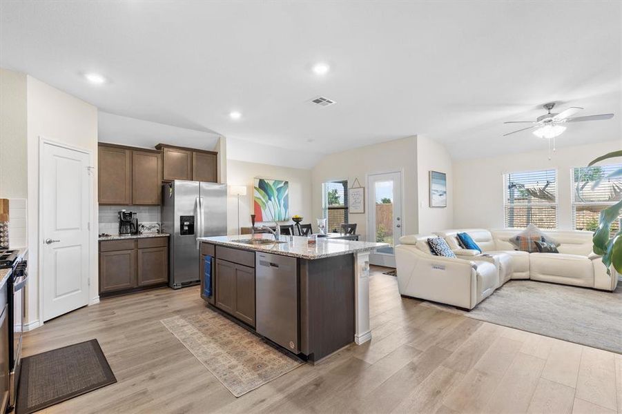 Furnished interior view inside a new home in Winchester Crossing, Princeton (Image 5). Furnished interior view inside a new home in Winchester Crossing, Princeton (Image 5).