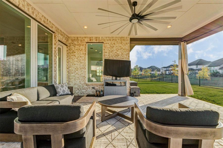 Exterior details and patio area of a home in , Fulshear (Image 21). Exterior details and patio area of a home in , Fulshear (Image 21).