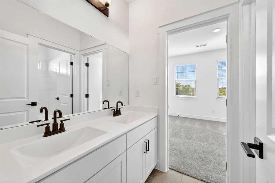 Furnished interior view inside a new home in Wellington, Haslet (Image 27). Furnished interior view inside a new home in Wellington, Haslet (Image 27).