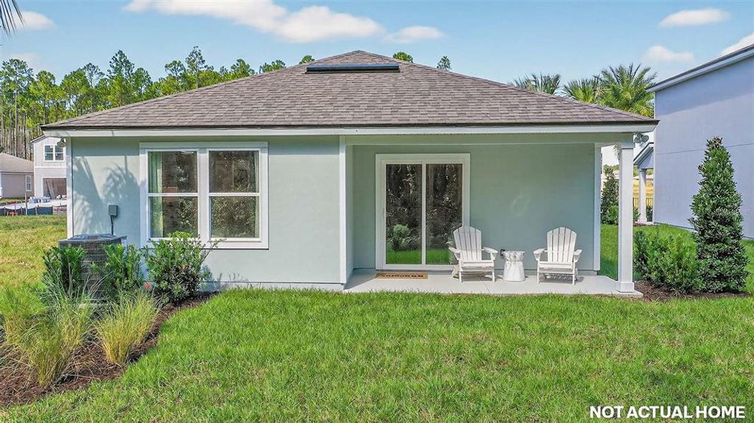 Exterior details and patio area of a home in Grand Reserve, Bunnell (Image 20). Exterior details and patio area of a home in Grand Reserve, Bunnell (Image 20).