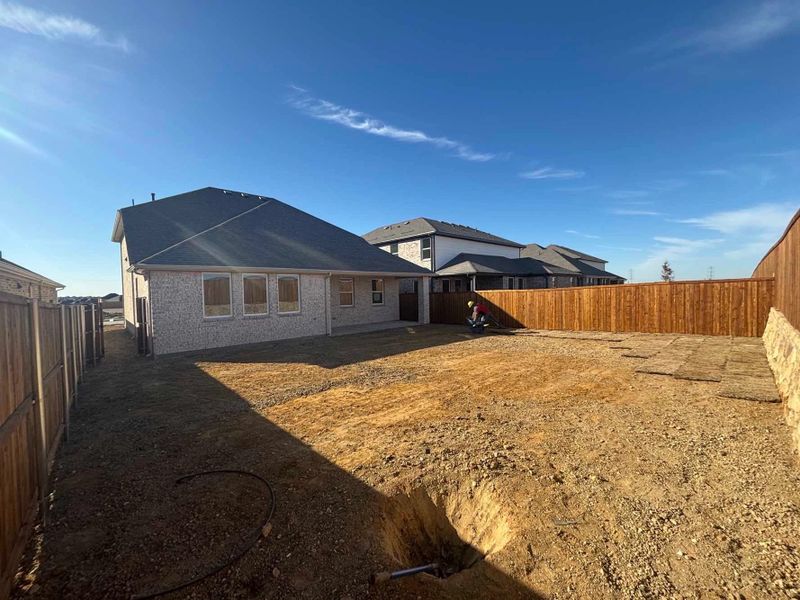 Rear Exterior Design Construction Progress