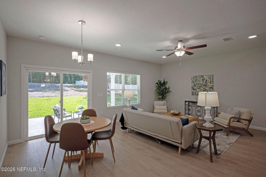 Furnished interior view inside a new home in , Jacksonville (Image 18).